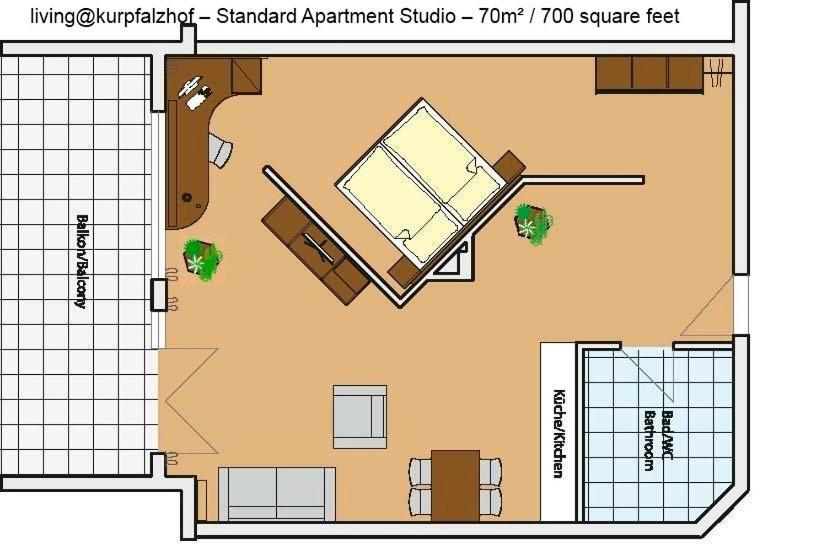 Serviced Apartments Kurpfalzhof Oftersheim Quarto foto